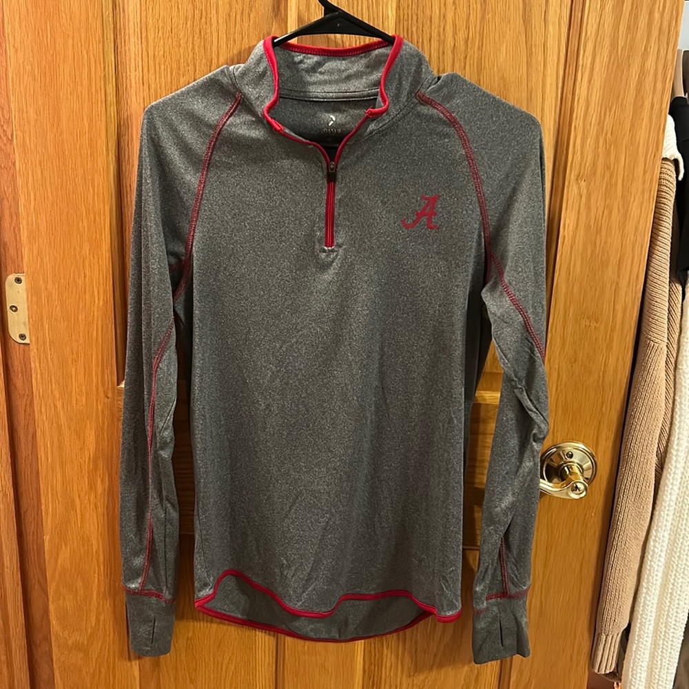 Grey Alabama Quarter Zip